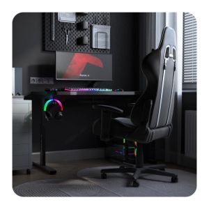 Геймърско бюро Hero 2.6 - 120см, черен