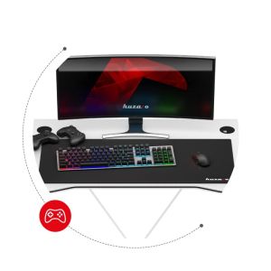 Геймърско бюро Hero 1.4, 100см, бял