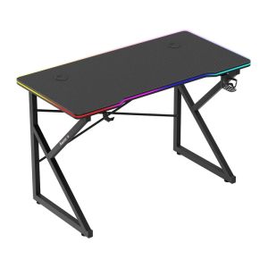 Геймърско бюро Hero 1.7 RGB, 120см, черен