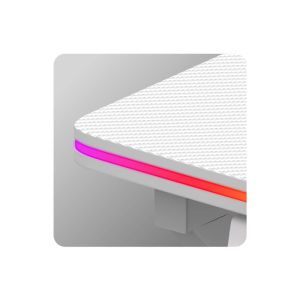 Геймърско бюро Hero 1.7 RGB, 120см, бял