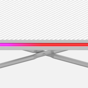 Геймърско бюро Hero 1.7 RGB, 120см, бял