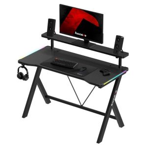 Геймърско бюро Hero 1.9 RGB, 120см, черен