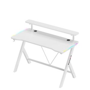 Геймърско бюро Hero 1.9 RGB, 120см, бял