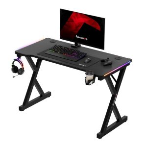 Геймърско бюро Hero 2.3 RGB, 120см, черен