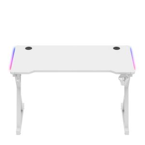 Геймърско бюро Hero 2.3 RGB, 120см, бял