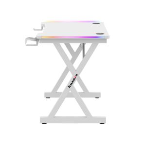 Геймърско бюро Hero 2.3 RGB, 120см, бял