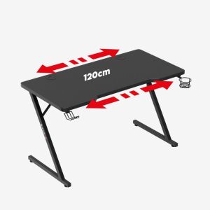 Геймърско бюро Hero 2.5, 120см, черен