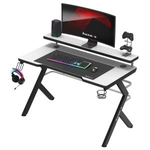 Геймърско бюро Hero 5.0, 120см, бял