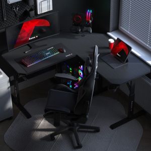 Геймърско бюро Hero 7.3, 140см, черен