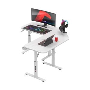 Геймърско бюро Hero 7.3, 140см, бял
