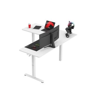 Електрическо бюро Hero 9.5 с регулируема височина, 160см, бял
