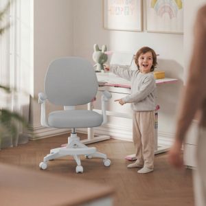 Детски въртящ се стол стол Junior 3.1 - сив