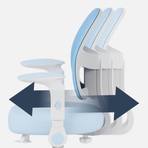 Детски въртящ се стол стол Junior 5.0 - син