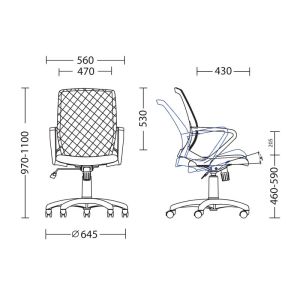 Работен стол Fly White Color