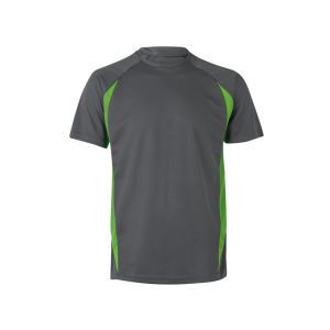 VL SLAYER. Двуцветна работна тениска тип „орлово око“ (160 г/м²), от полиестер (100%)