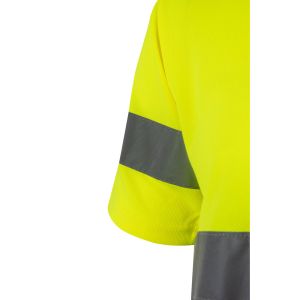 VL BRAHMA LARGE. Двуцветна работна тениска тип „орлово око“ (140 г/м²), от полиестер (100%)