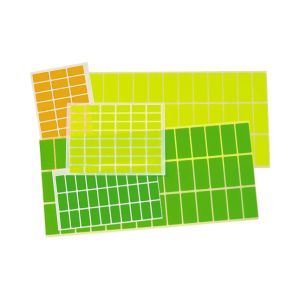 Етикети за цени 12х23 mm 48 броя на лист Червен неон